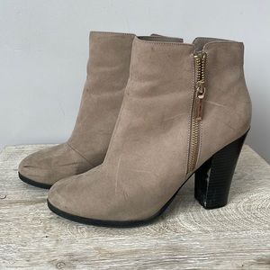 Beige booties